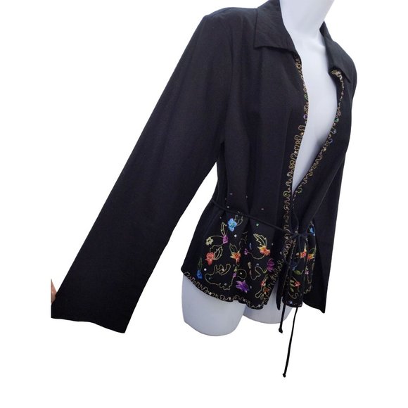I.C.E Jackets & Blazers - I.C.E Women's Linen Blend Floral Blazer 12